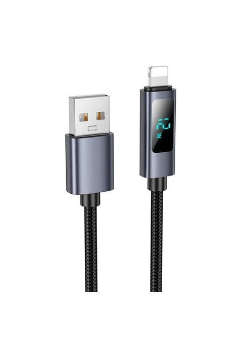 Кабель X112 IP 2,4A/1m. Black Hoco 10223 (400280052)