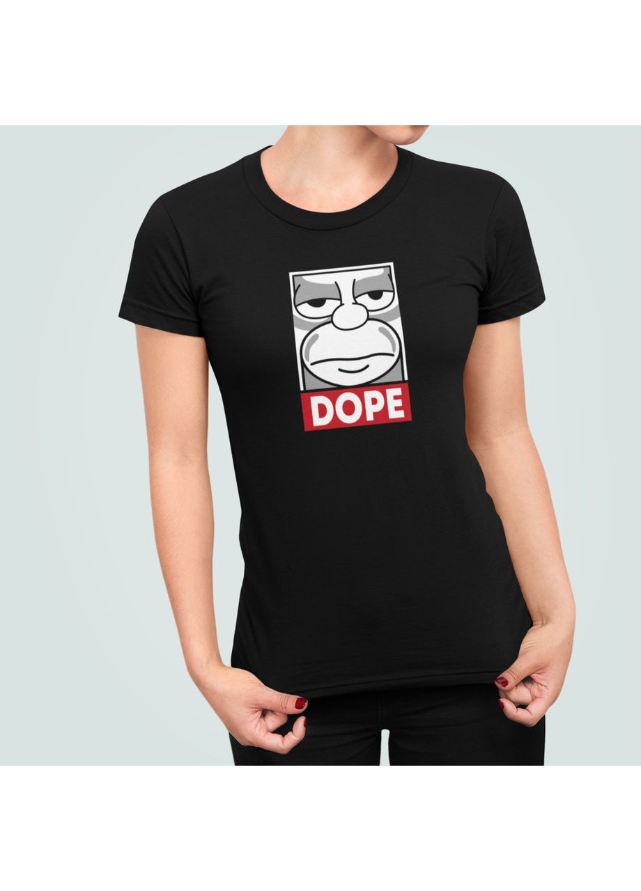 Женская футболка с принтом Homer Simpson DOPE Гомер Симпсон Допинг Stedman - (369154827)