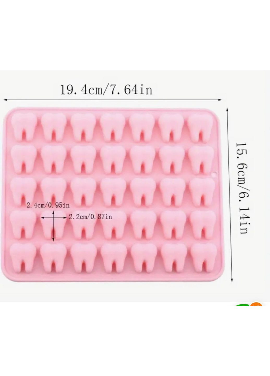 Форма для льоду "Зуби", No Brand (366667834)