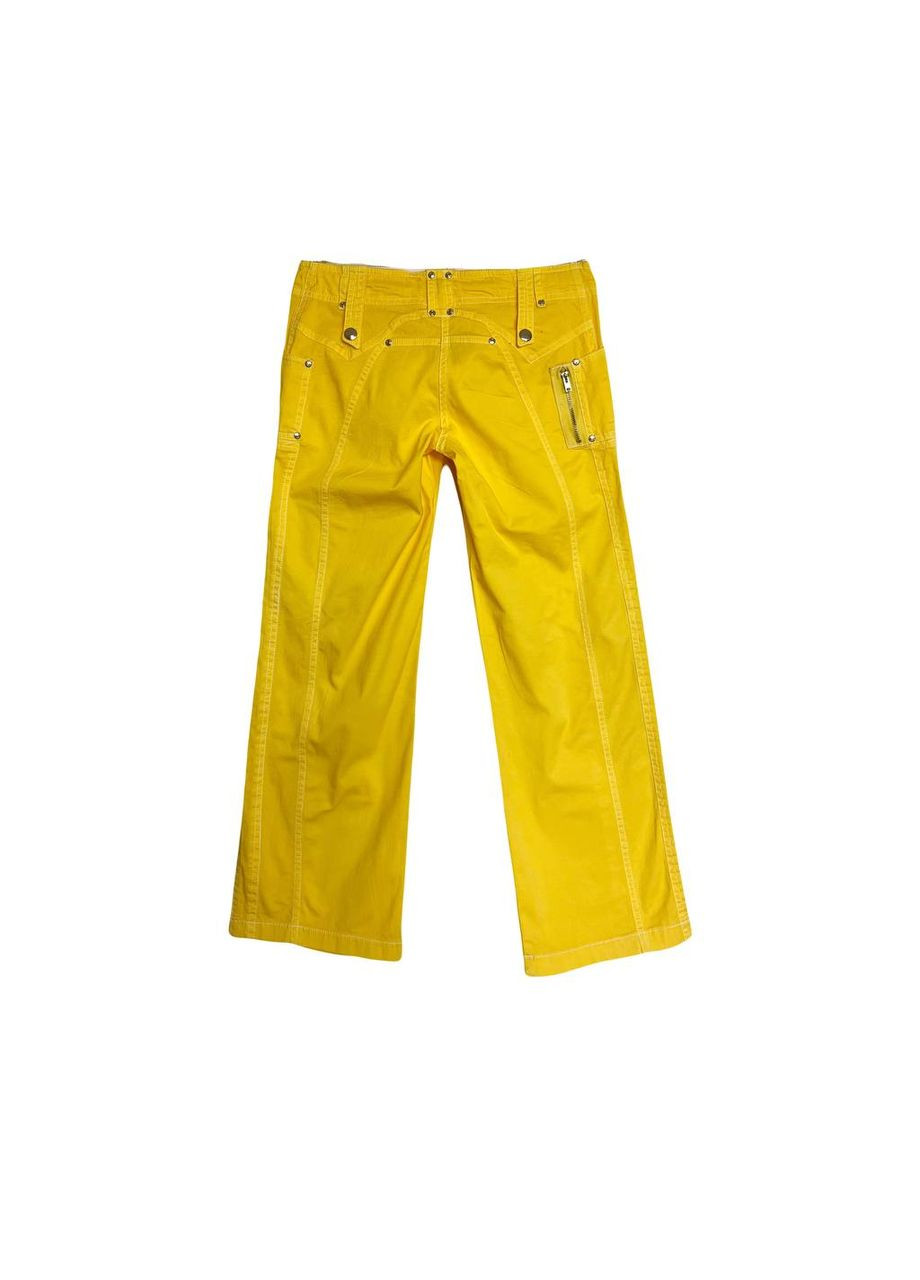 Желтые кэжуал летние брюки Pierre Cardin