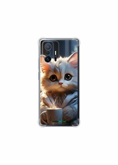 Чехол на Xiaomi 11T Белый кот "5646sp-2487-2448" Endorphone (348071146)