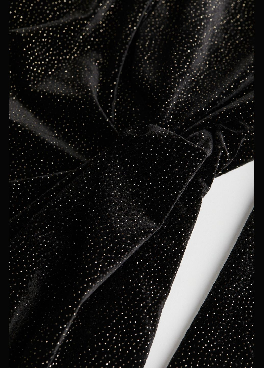 Черное коктейльное платье из джерси с узлом H&M однотонное