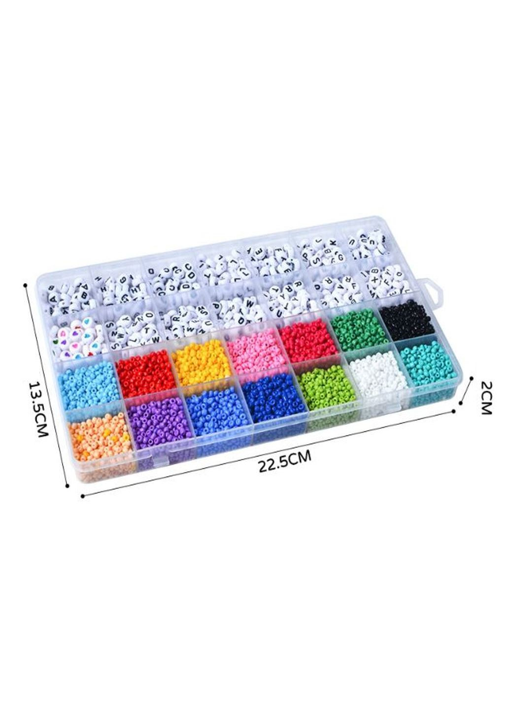 Набір для плетіння Браслетів Намиста з намистинок літер та символів 4500 шт Різнокольоровий (М1810288) Xin Runyang (324833964)