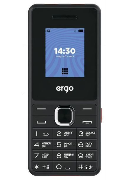 Мобильный телефон E181 черный Ergo (282001388)