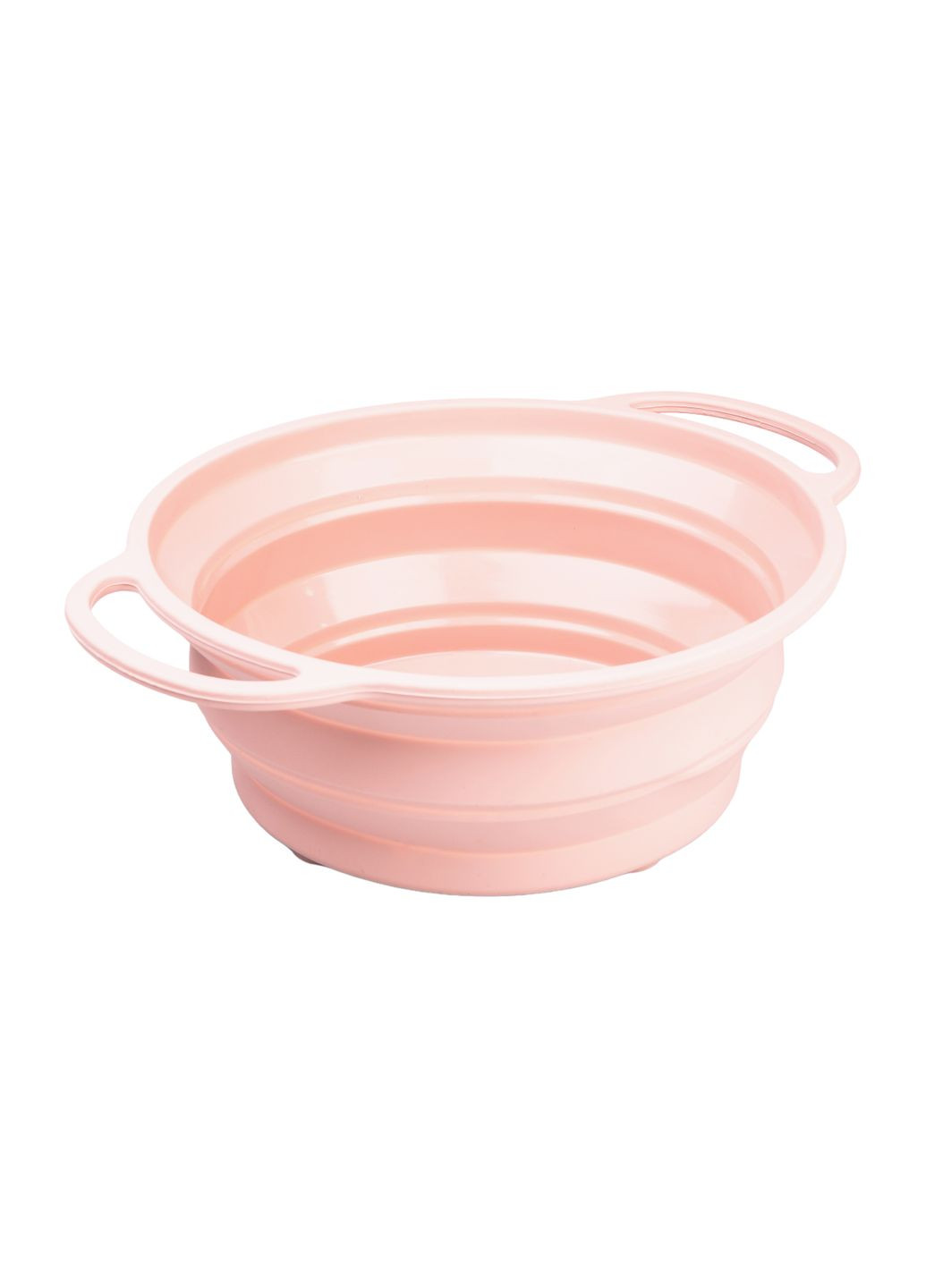 Друшляк силіконовий складаний об'ємом 2.6 літри, рожевий TS Kitchen HP34544P No Brand (342113751)