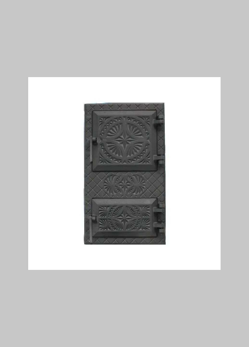 Дверцята спарені топочні/піддувальні чавунні "Вікторія" 505х290 мм. Дверцята для печі та барбекю. Булат (317592354)