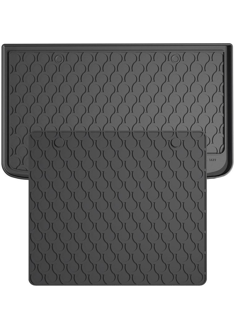 Резиновые коврики в багажник для Fiat 500L (mkI) 2017→ (нижний) (с докаткой или без) (багажник с Gledring (361231989)