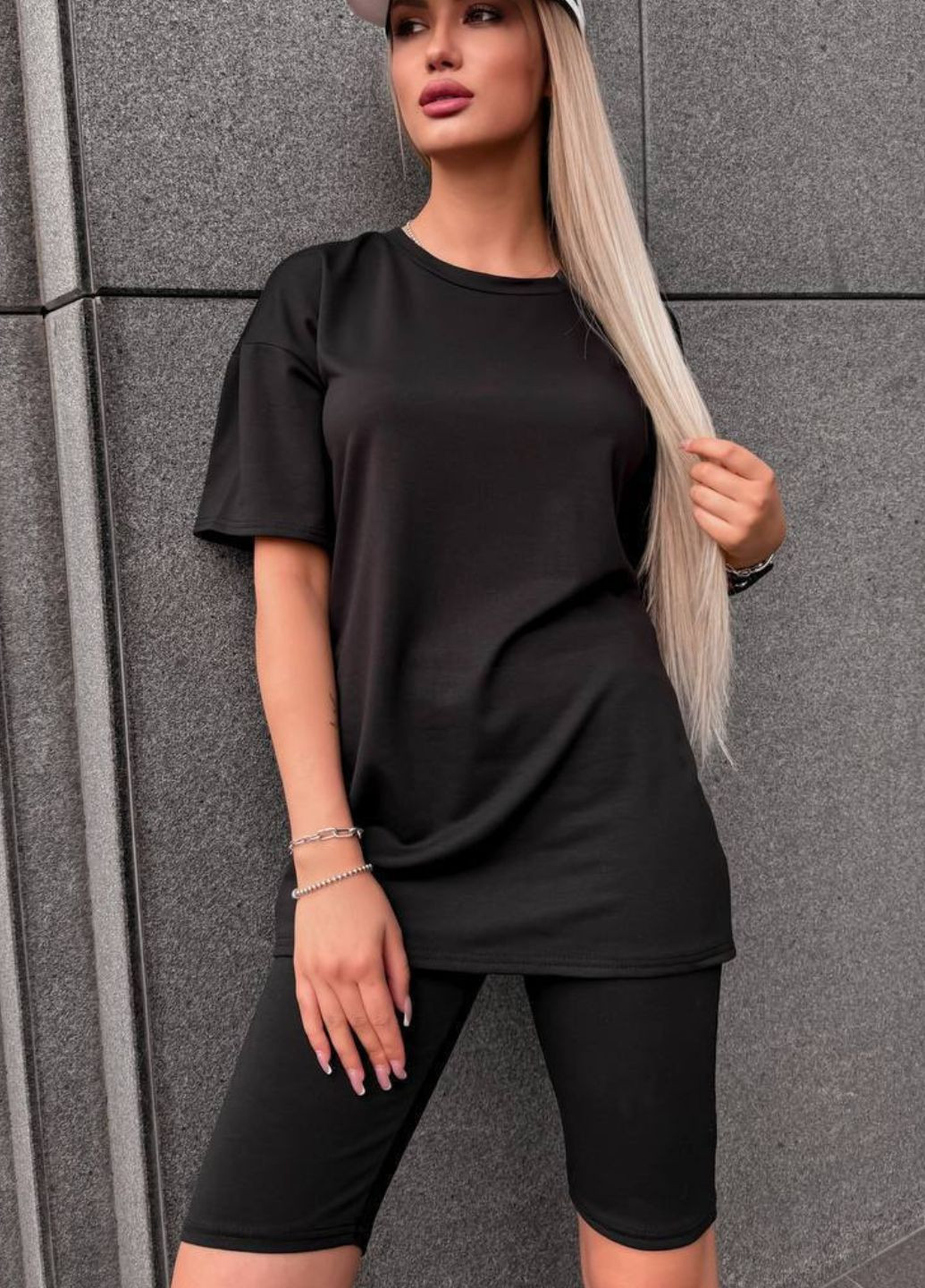 Костюм-двойка: велосипедки и футболка Tik-Tak (326769876)