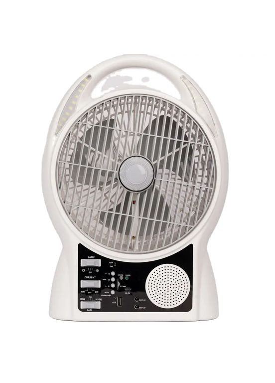 Перезаряджуваний настільний вентилятор 5 в 1 10 W F-49 8-дюймовий, Білий VHG (337174929)