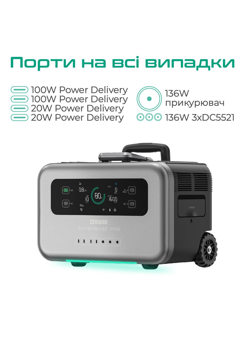 Зарядна станція 1440 Wh (ZDSBP1500-bk-eu) Zendure (315435964)
