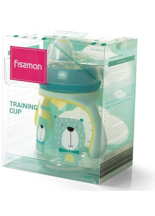 Пляшечка для годування Babies Містер Пес 260мл із ручками силіконовий дитячий посуд Fissman (368989378)