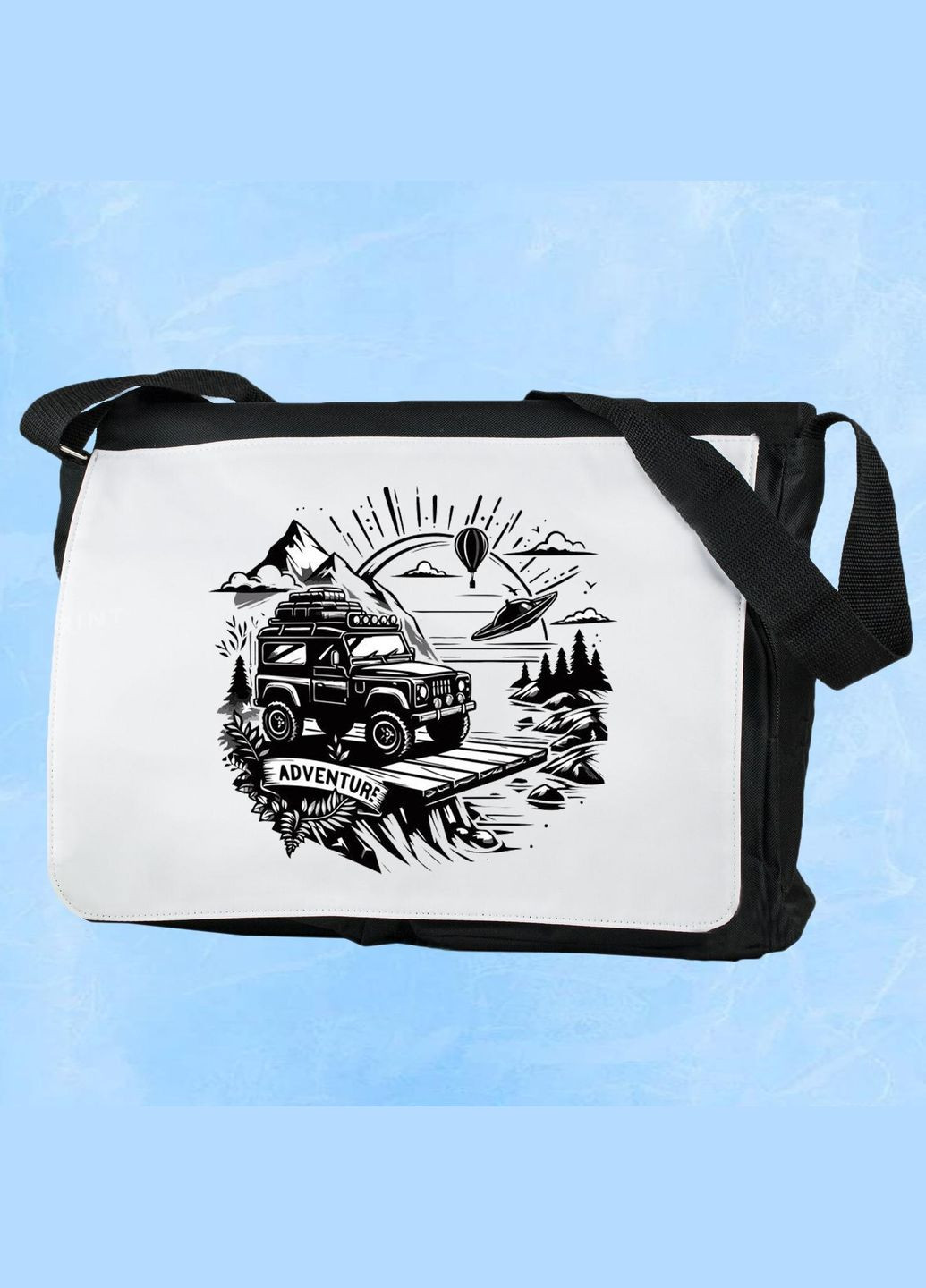 Мужская (женская) сумка через плечо для спортзала дорожная универсальная Кемпинг #003 Черный No Brand (322119397)