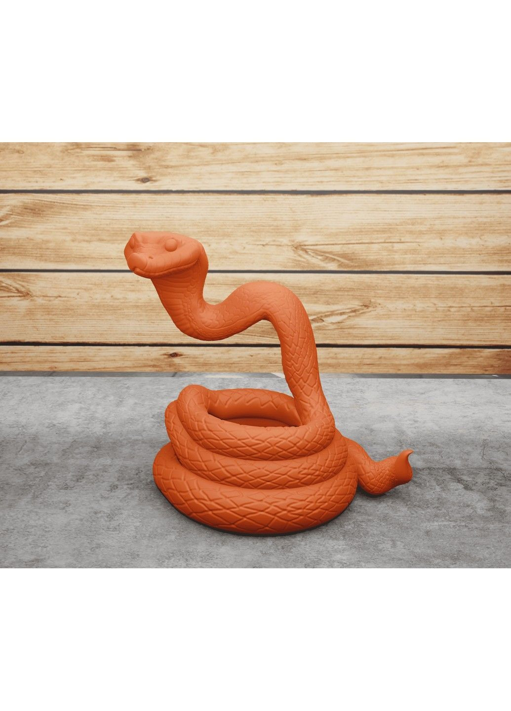 Статуэтка Змея "Смешной удав", символ 2025 года. Белая ЗаСвіт (369718750)