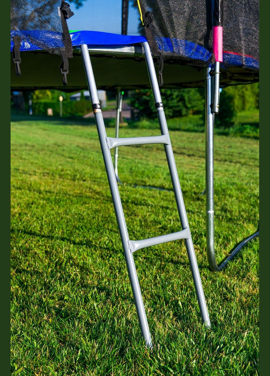 Батут 404 см Multicolor наружная сетка + стремянка No Brand (352010998)