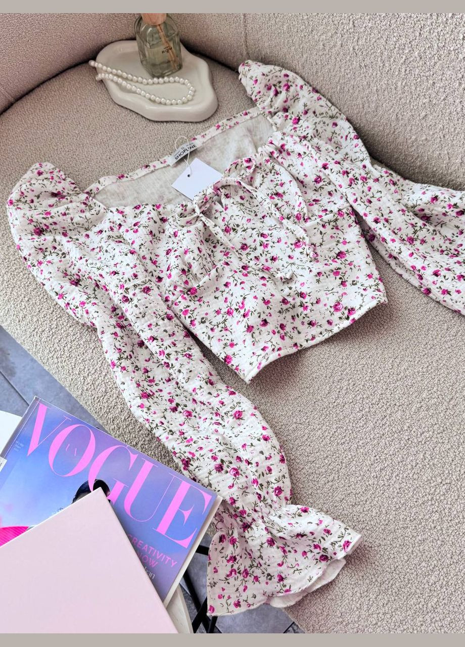 Женский укороченный топ из муслина MonCher (332007536)