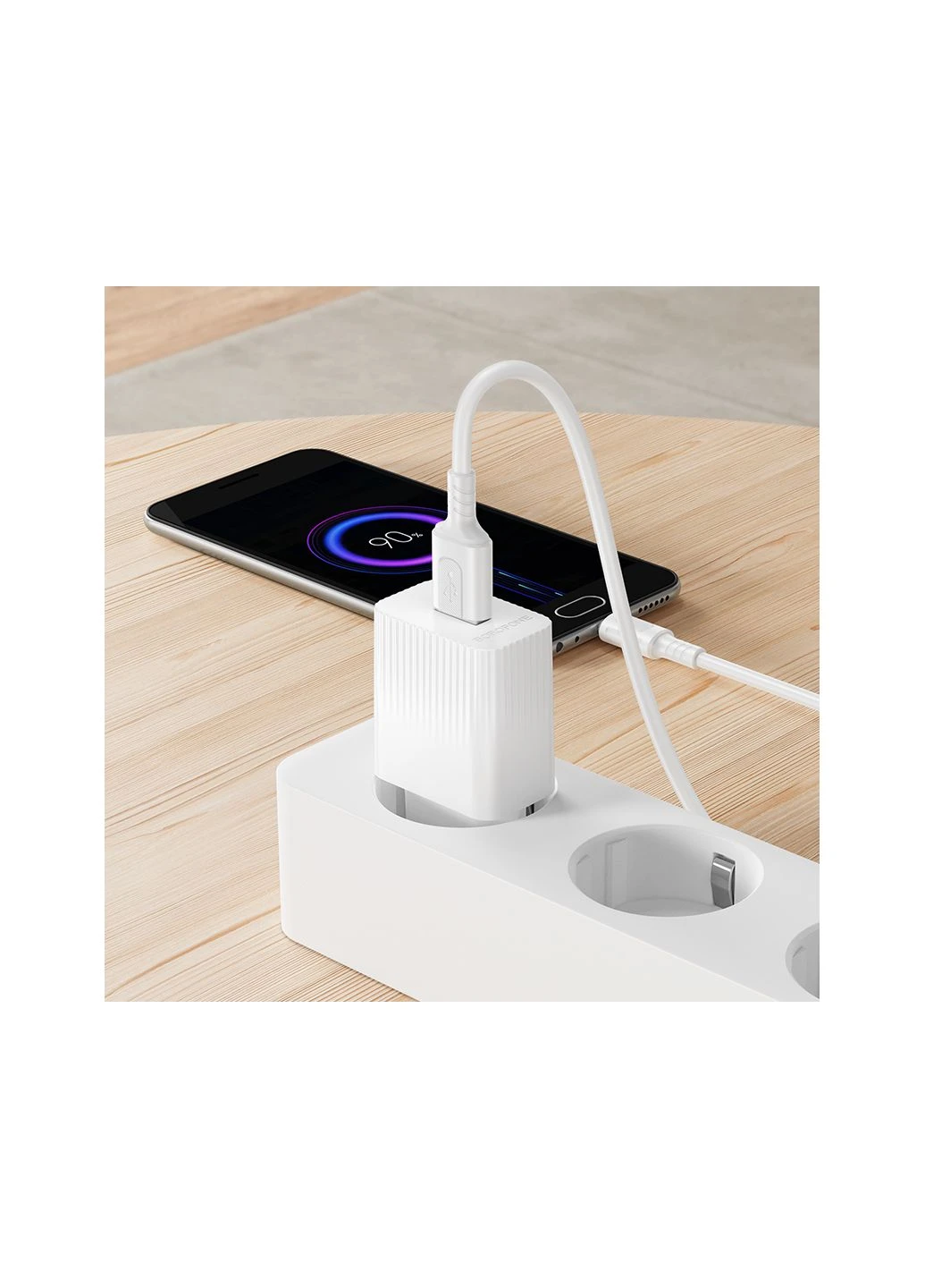 Сетевое зарядное устройство с кабелем Source single-port charger set(Micro) Borofone BAS71A (376309934)