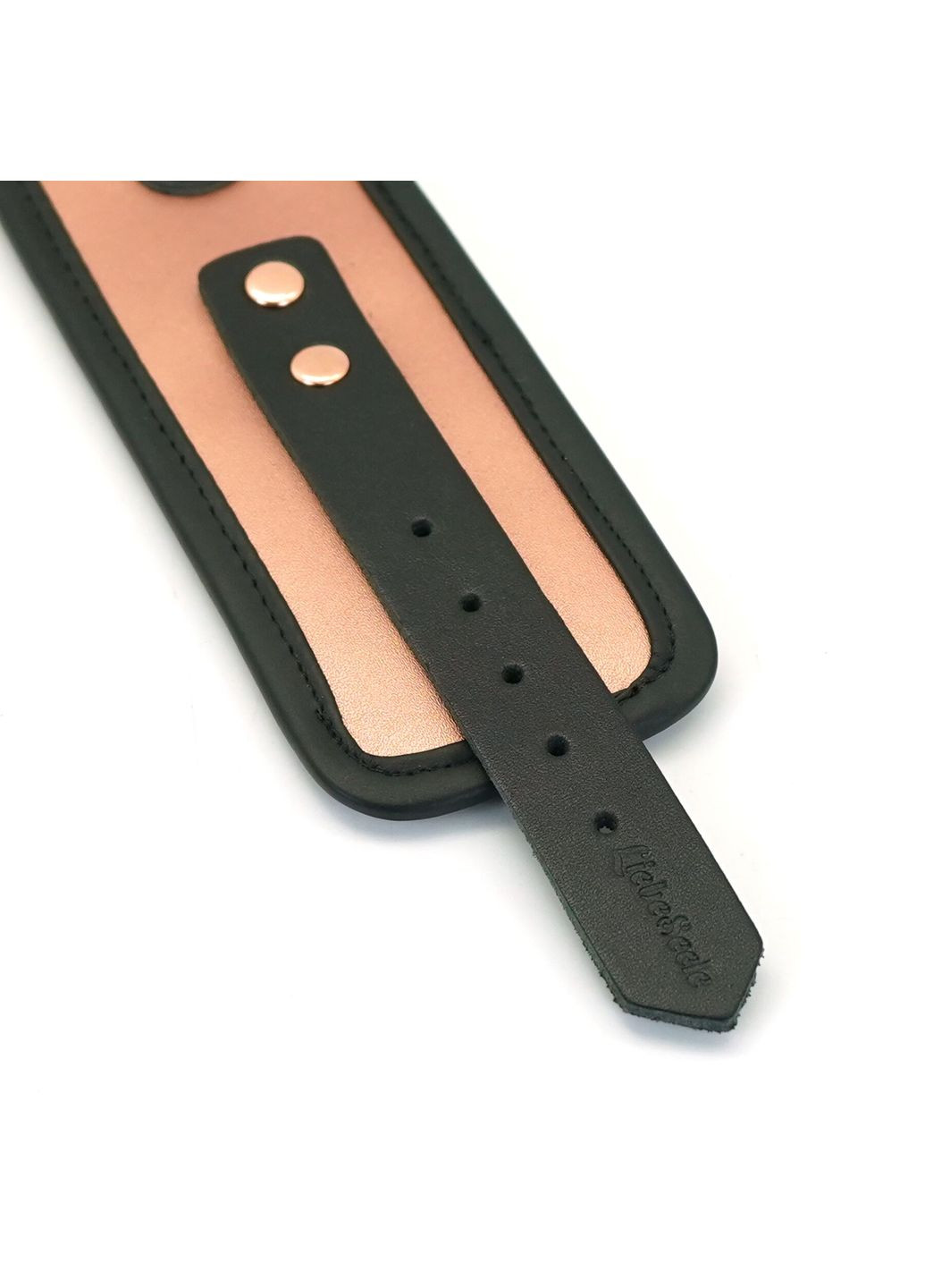 Наручники Rose Gold Memory Wrist Cuff, натуральна шкіра, золото рожеве Liebe Seele (335394361)