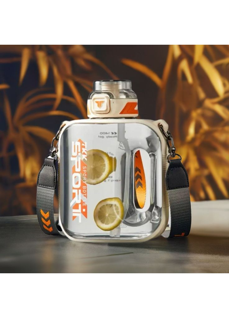 Пляшка TKK SPORT для води 2100 мл із безпечного тритану. Біла No Brand (296101850)