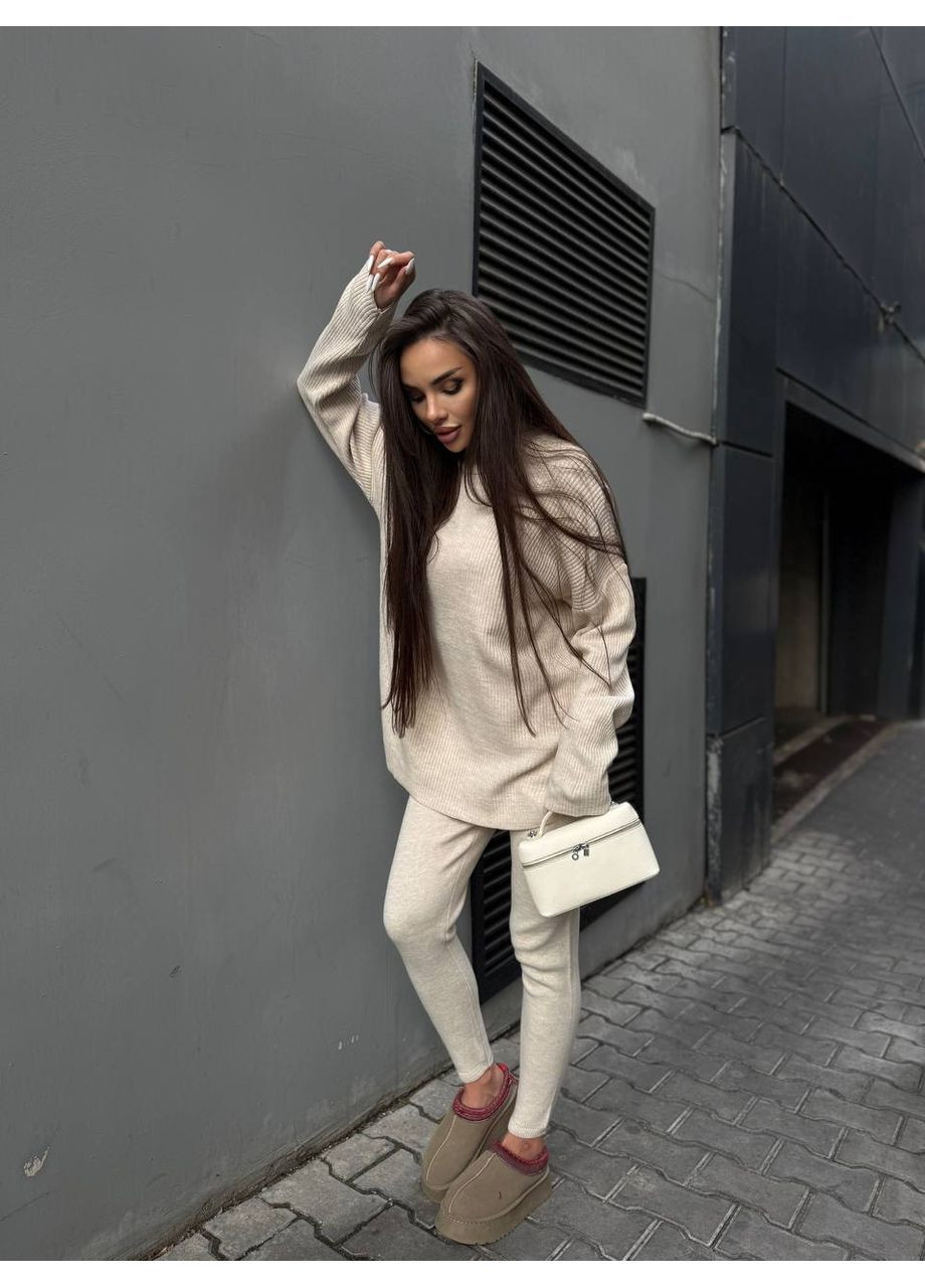 Костюм 2-ка лосины и удлиненный свитер No Brand (363257002)