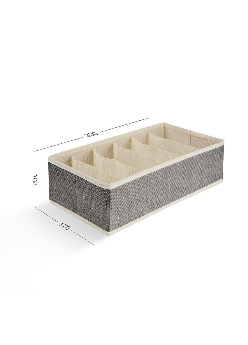 Органайзер для хранения MVM на 6 секций Светло-серый (TH-09-06 LIGHT GRAY) МВМ (365280807)