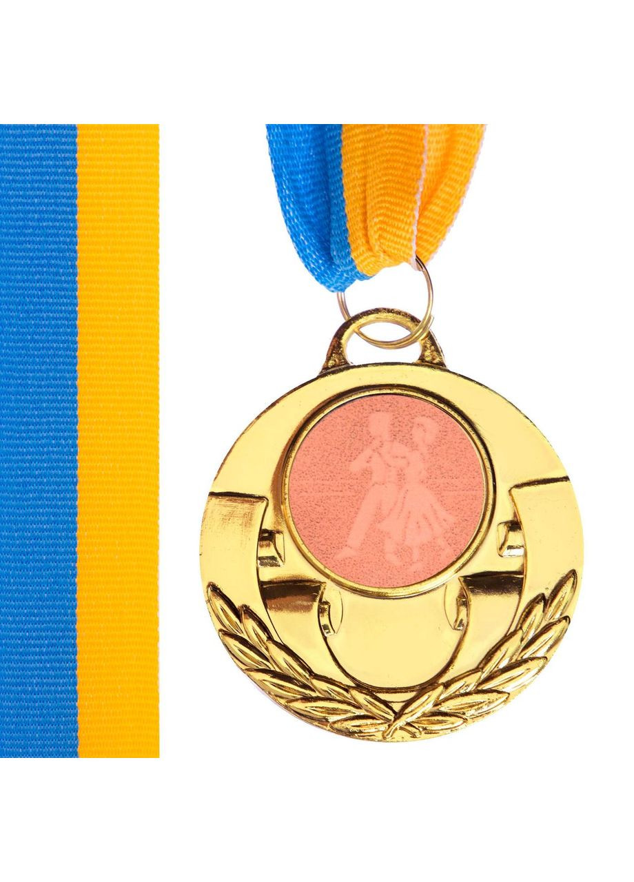 Медаль спортивная с лентой AIM d-5см Танцы C-4846-0052 (металл, 25g, 1-золото) SP-Sport (361434287)