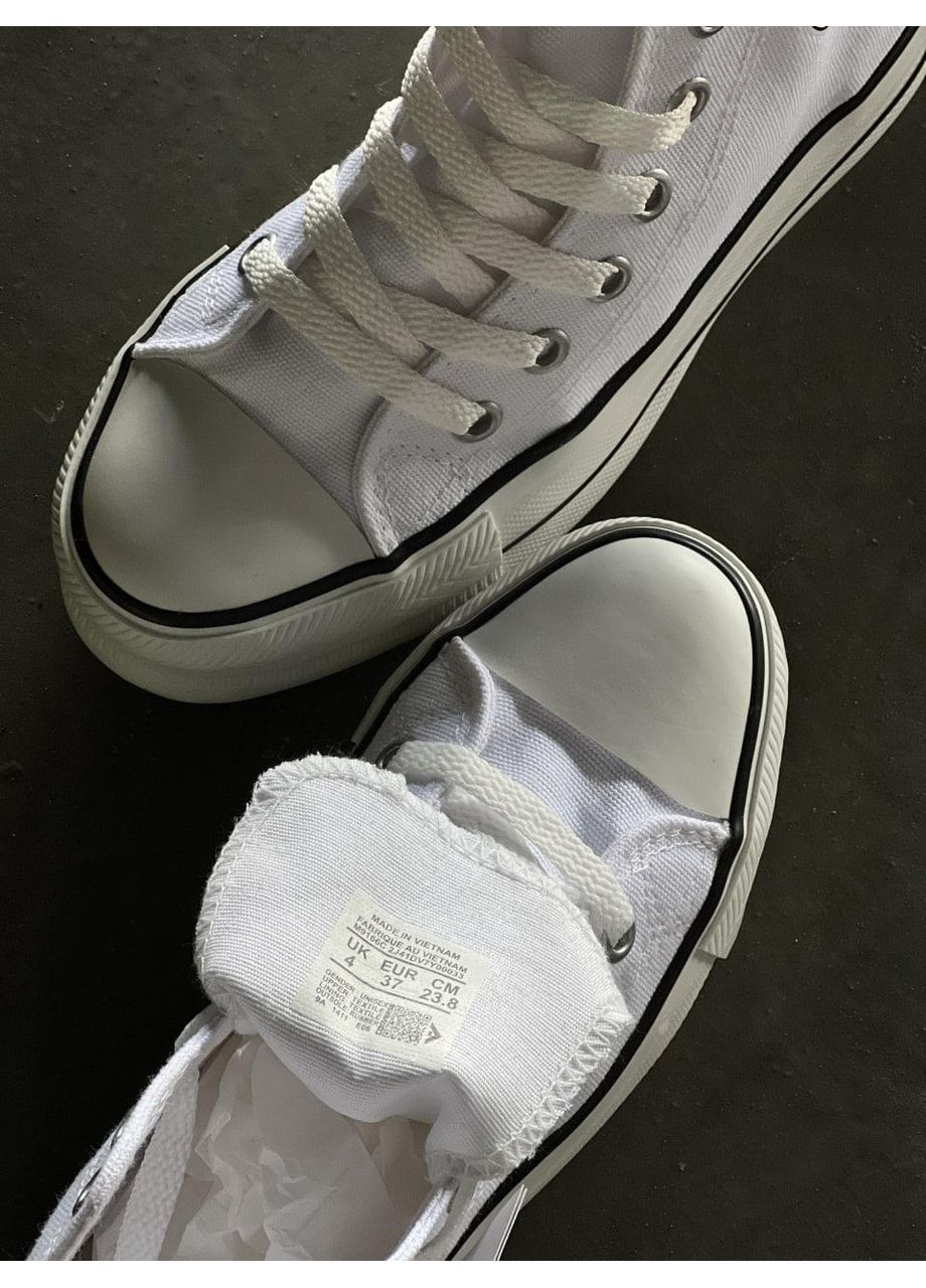 Білі Осінні кеди чоловічі converse chuck taylor high white конверс No Brand