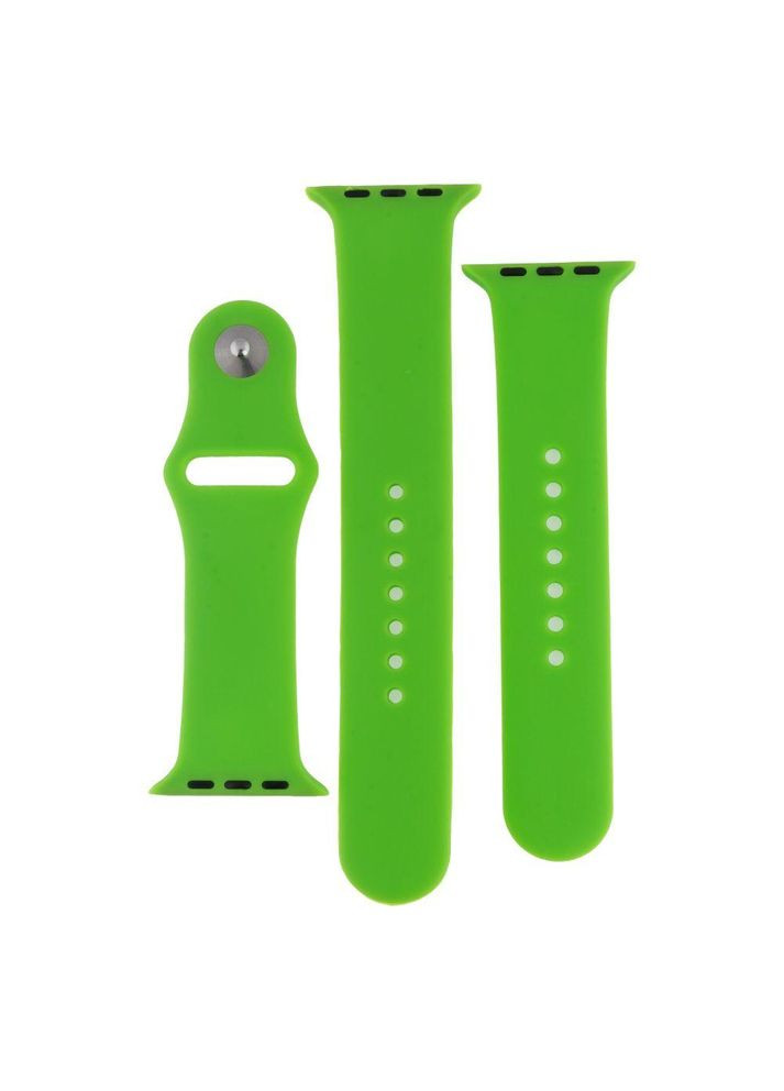 Ремешок для Apple Watch Band Silicone Two-Piece 42/44/45/49 mm Shiny Green No Brand (362670141)