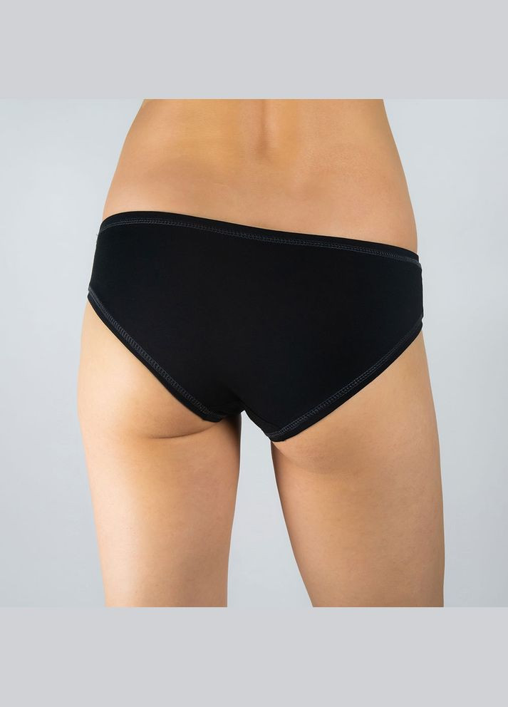 Набір трусиків жіночих 2шт. сліпи трикотажні чорні No Brand (322127046)