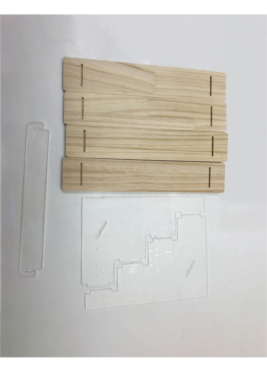 Товарна підставка-стенд на 4 полиці для косметики, лаків, фігурок, товарів 300х220х155мм ( код: TPS-4p2 ) Woody (365722042)