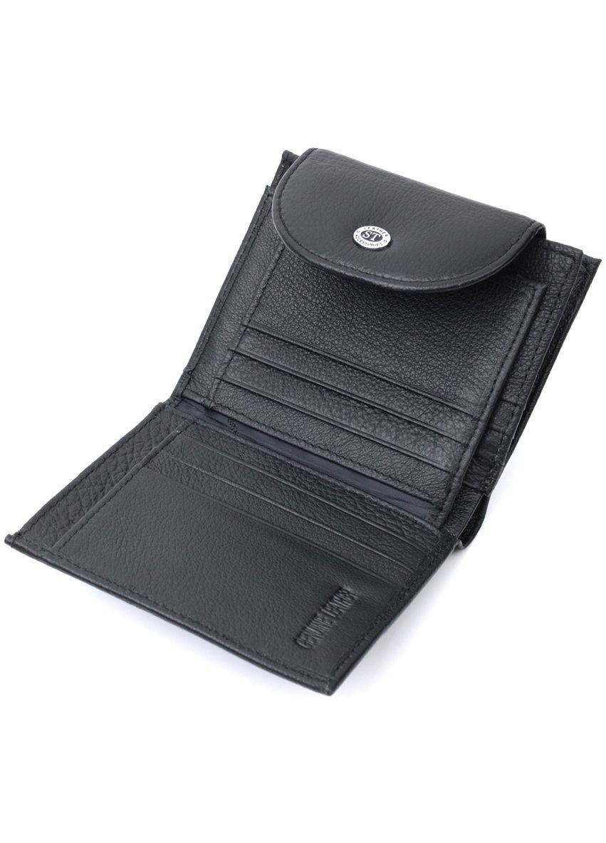 Женский кошелек с монетницей из натуральной кожи 22711 Черный st leather (306881762)
