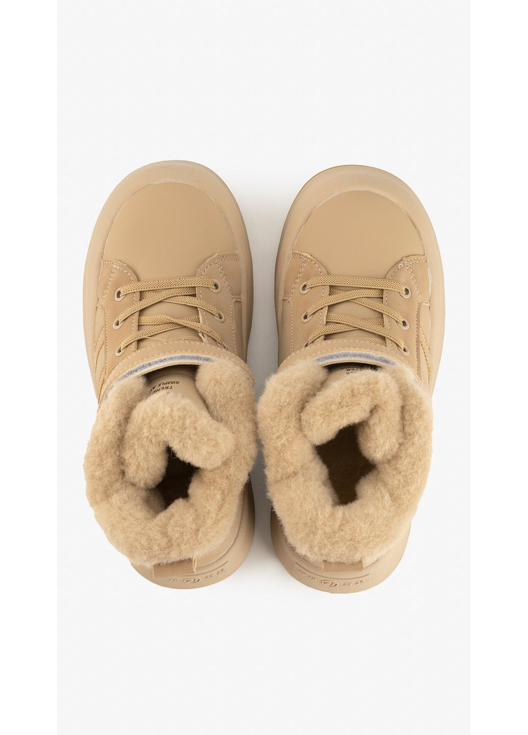 Бежевые зимние ботинки для девочки 51108e бежевый shop (2000999331947) Tom.M