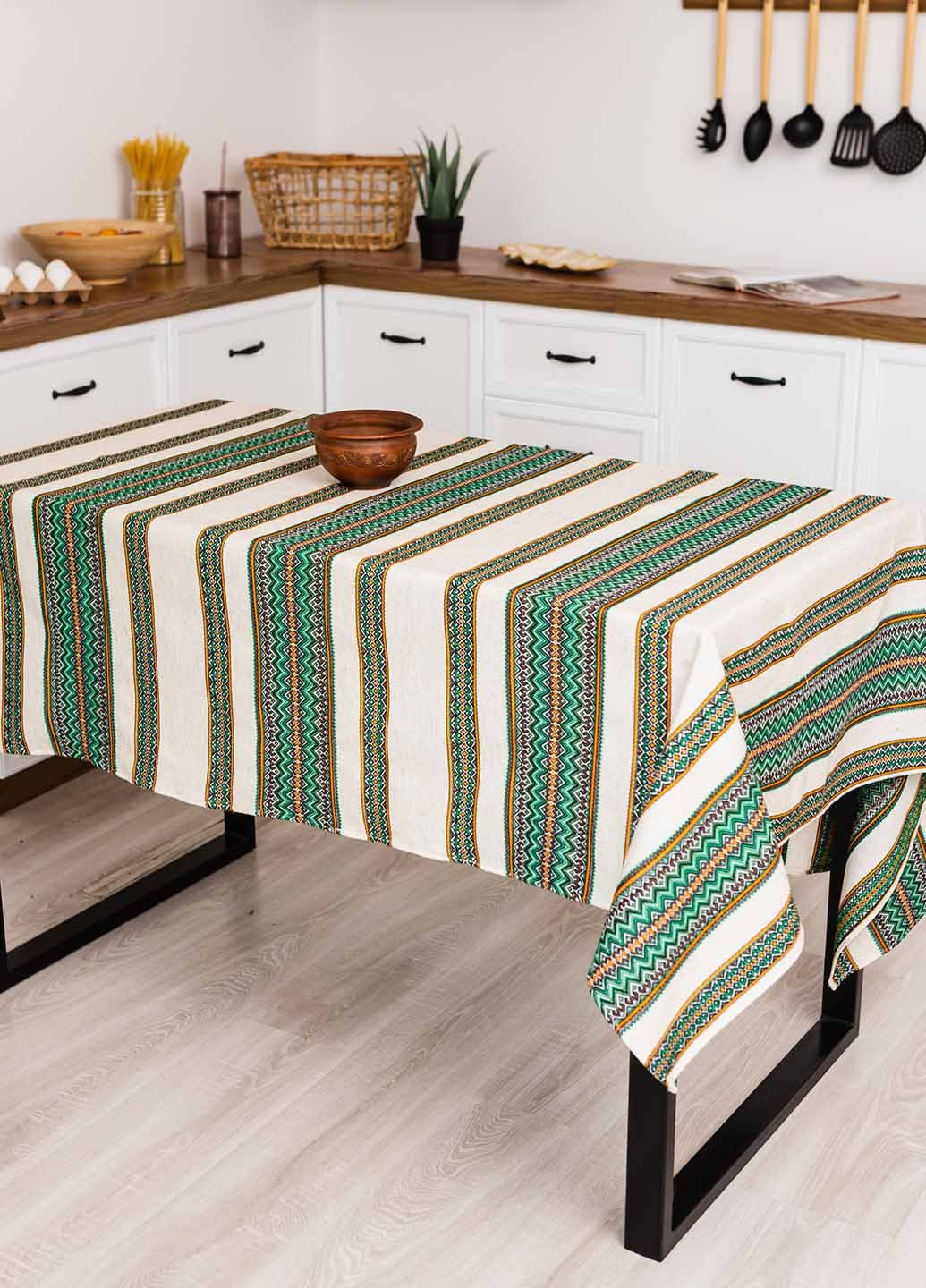 Скатертина вишита з українським орнаментом 3.0м х 1.5м (рнд12130) Homedec - (316472149)