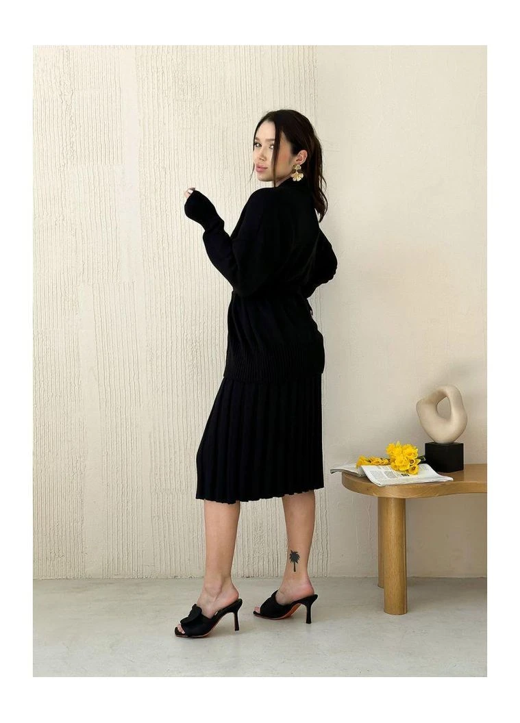 Черный демисезонный кардиган Art Knit