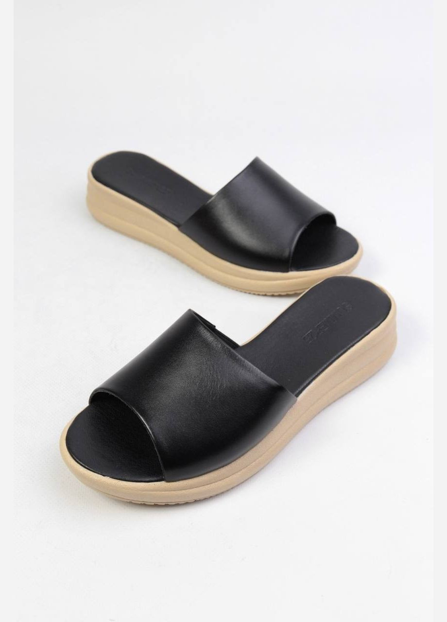 Черные шлепанци Benito