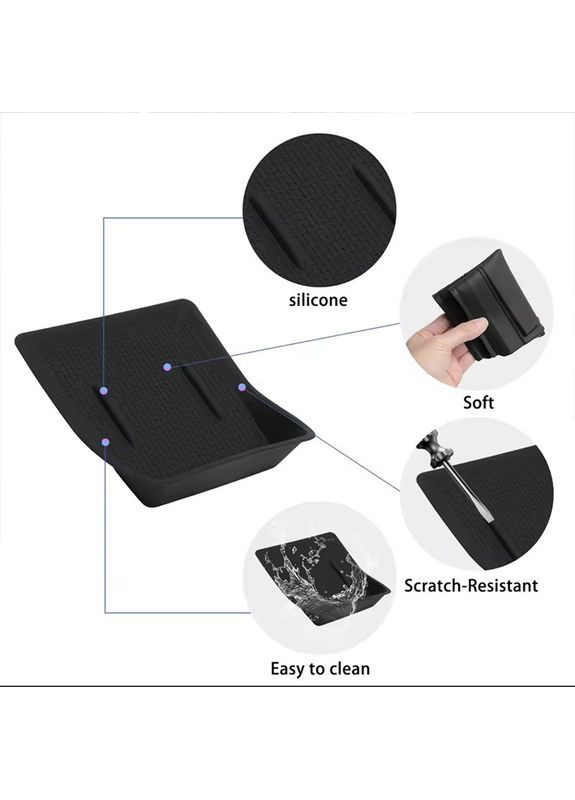 Захисна накладка для бездротового заряджання BYD Yuan Up для центральної консолі нековзна 10 шт. Lesko (356499269)