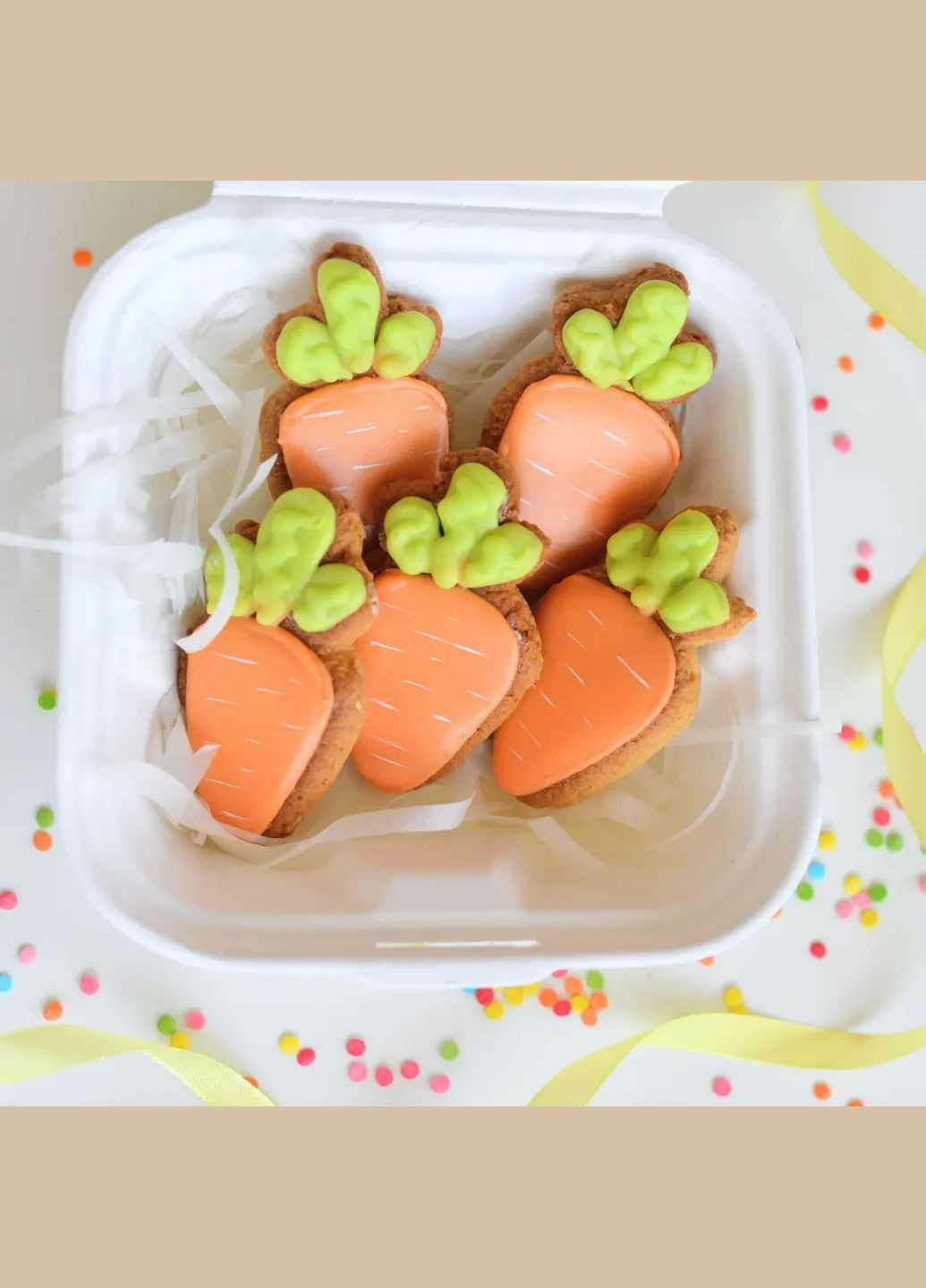 Пряники "Корзинка морквини" 5 шт. No Brand (365865142)