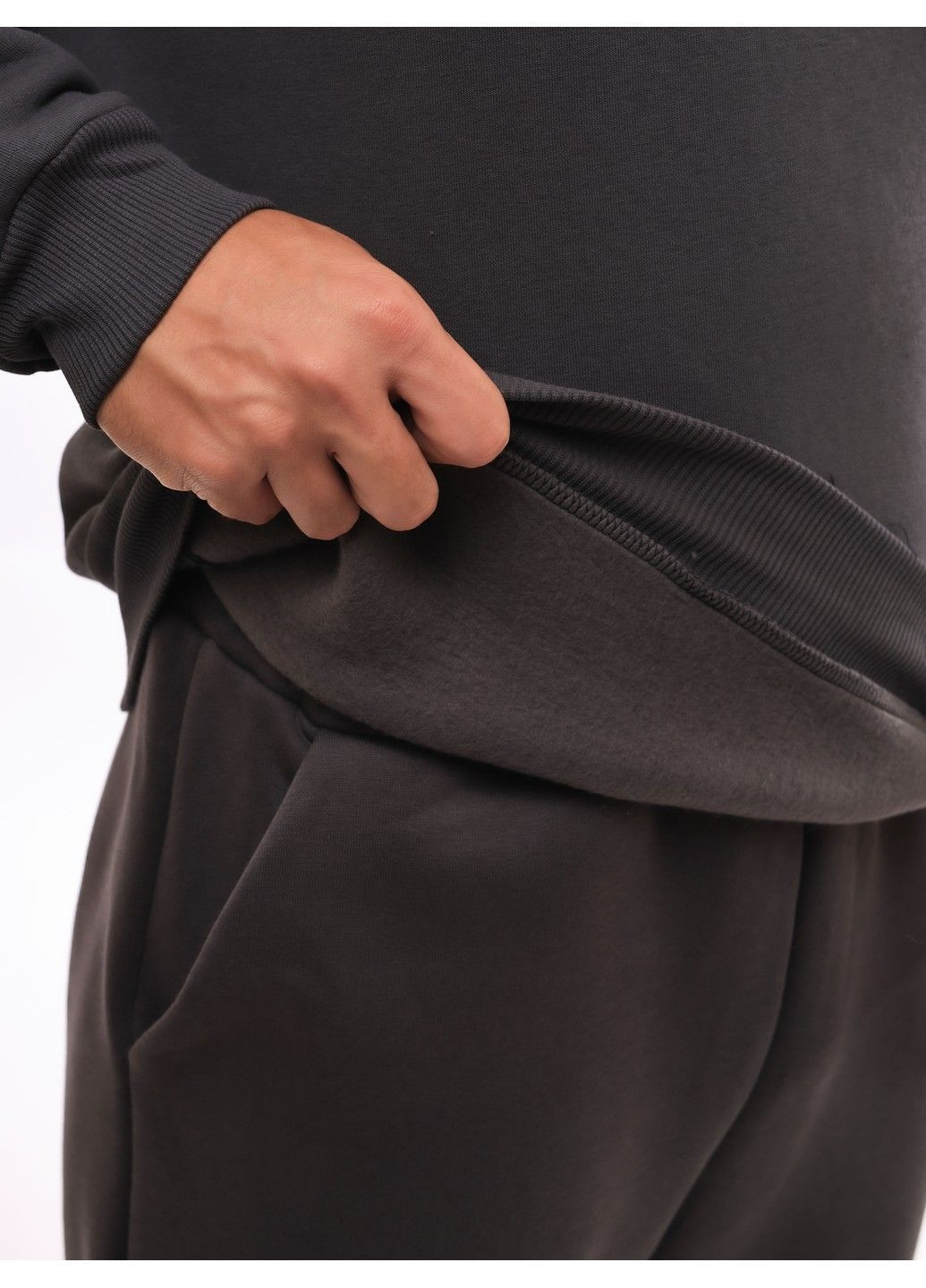 Темно-серый свитшот мужской (363554024)