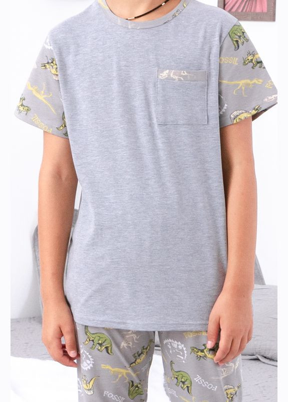 Сіра всесезон піжама для хлопчика (підліткова) (p-11771) Носи своє