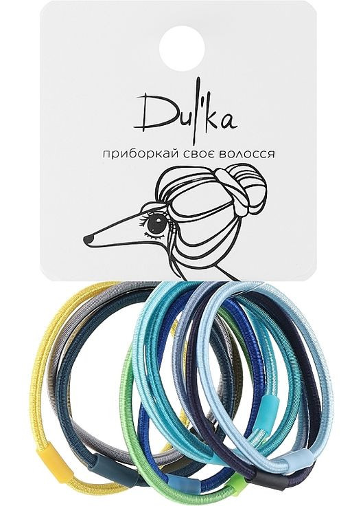 Набір гумок для волосся UH717716 Блакитний 3 см 11 шт(UH717716) Dulka (293245107)
