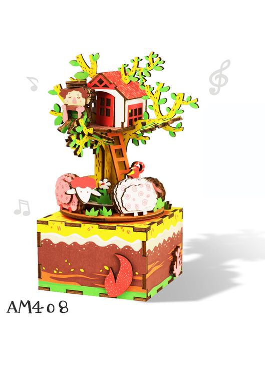«Домик на дереве» музыкальный заводной конструктор (3708/AM408) Robotime (326051658)