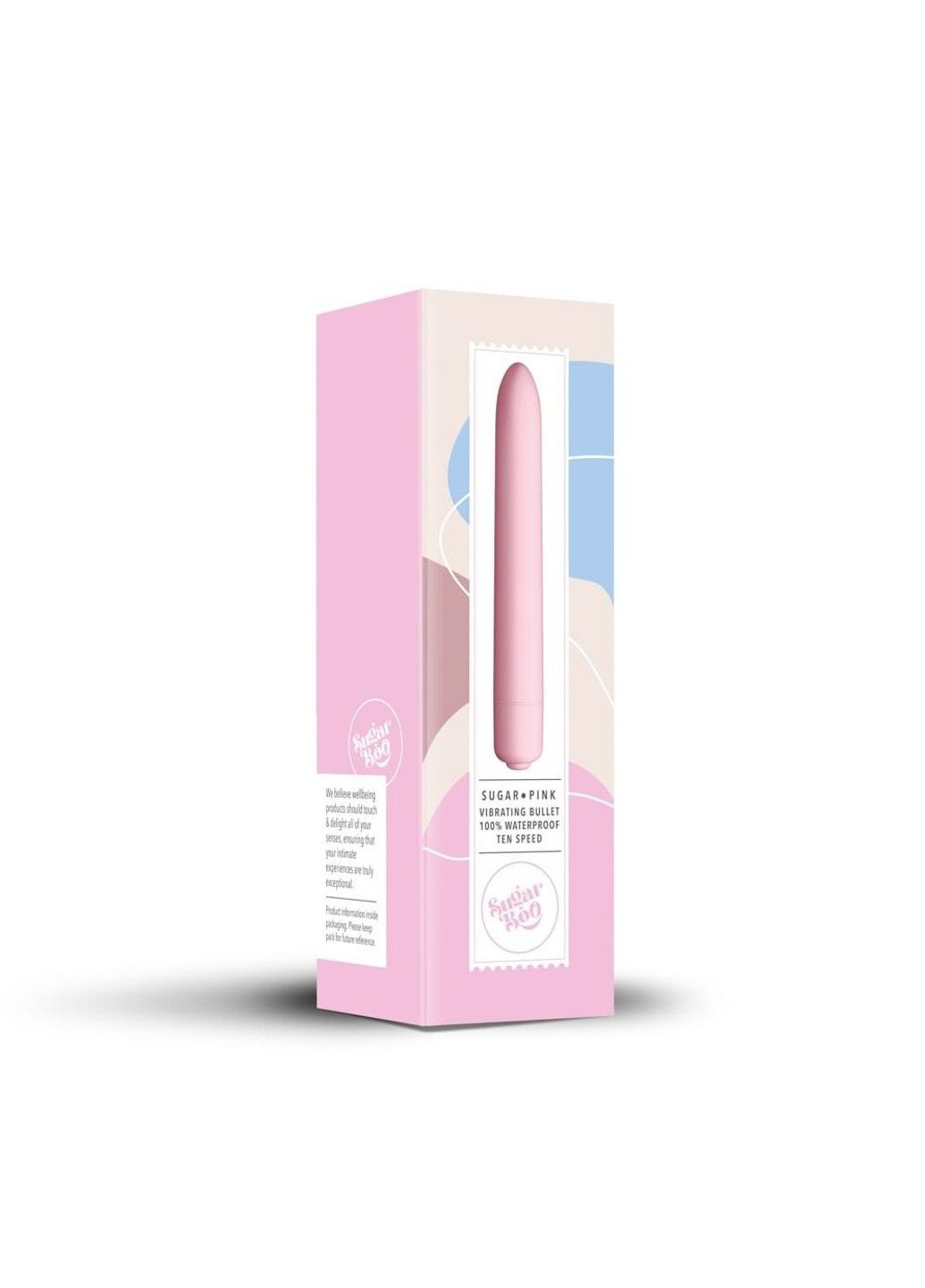 Мини-вибратор Sugar Pink, 10 уровней интенсивности SugarBoo (316231724)