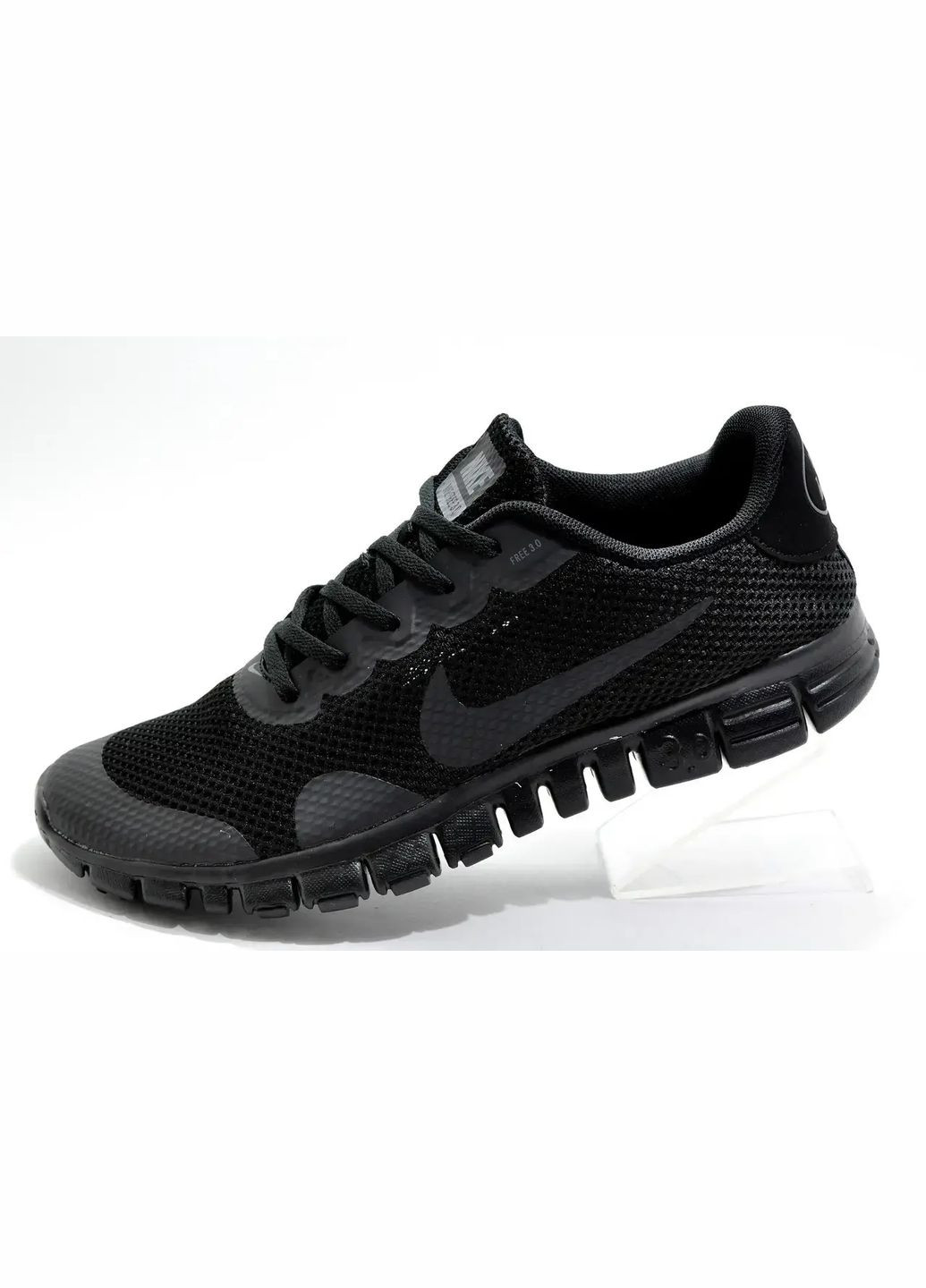 Черные летние кроссовки летние nike free run 3.0 No Brand