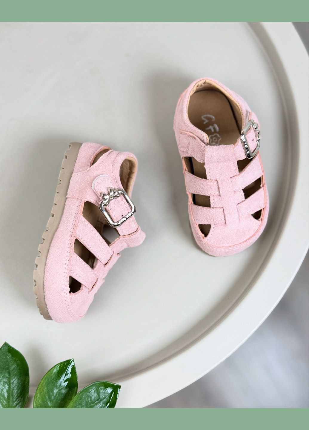 Розовые детские босоножки розовые 1538 No Brand