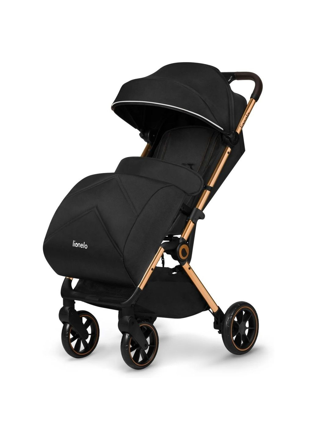 Прогулочная коляска Cloe Black Onyx, черная () Lionelo LO-CLOE BLACK ONYX (336330293)