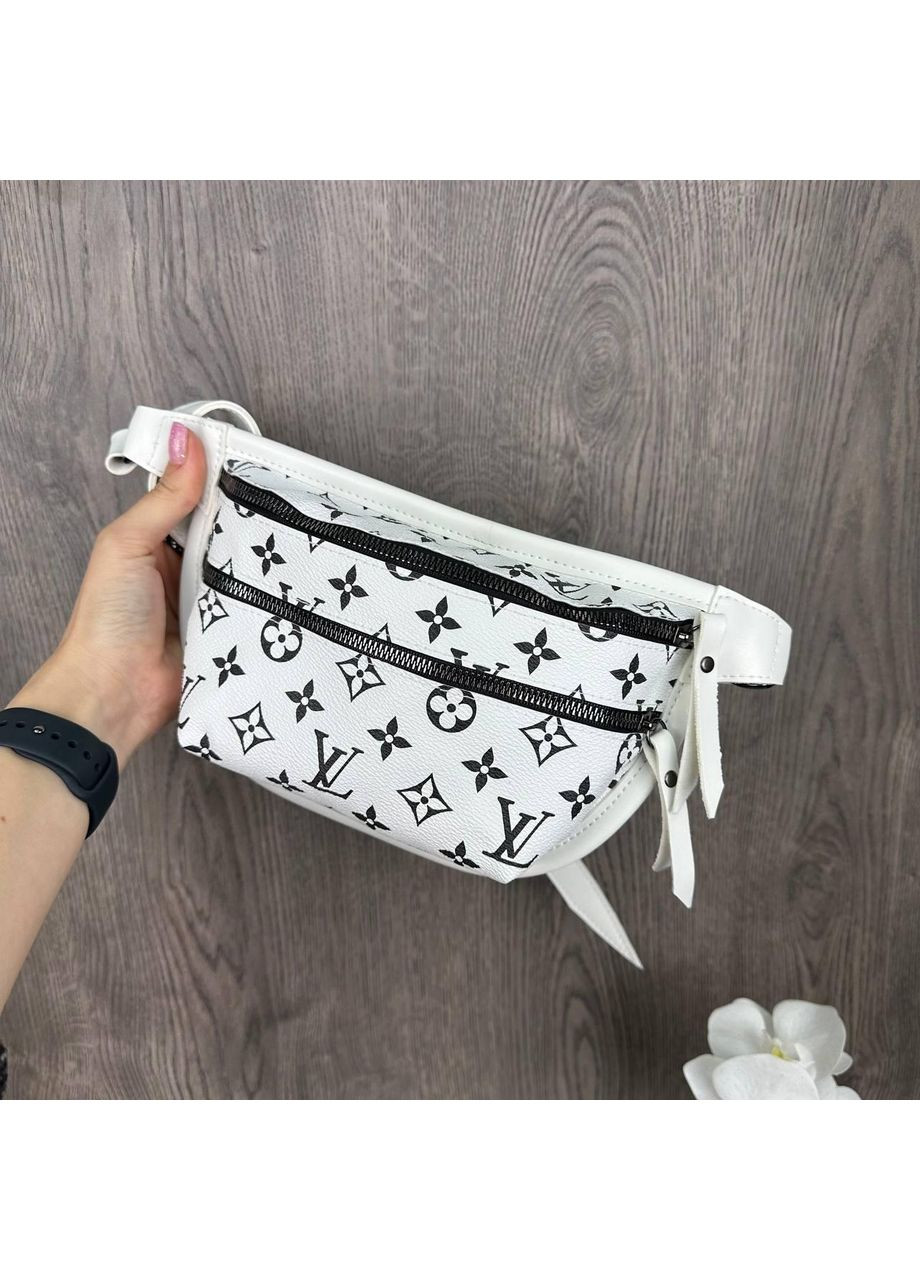 Жіноча бананка сумочка на груди з екошкіри коричнева ProDobro (363136283)