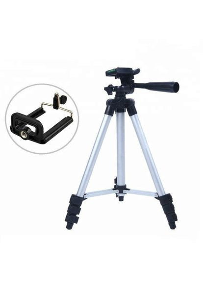 Штатив для камери 102 см з телескопічною ногою, трипод для телефону, стійка з тримачем для зйомки відео No Brand (361669543)