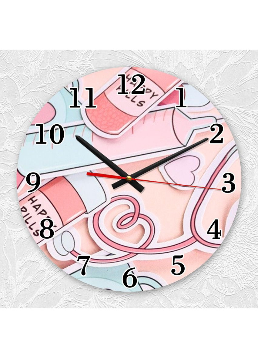 Часы настенные Медицинский фон (принт 296) Creative (360686779)