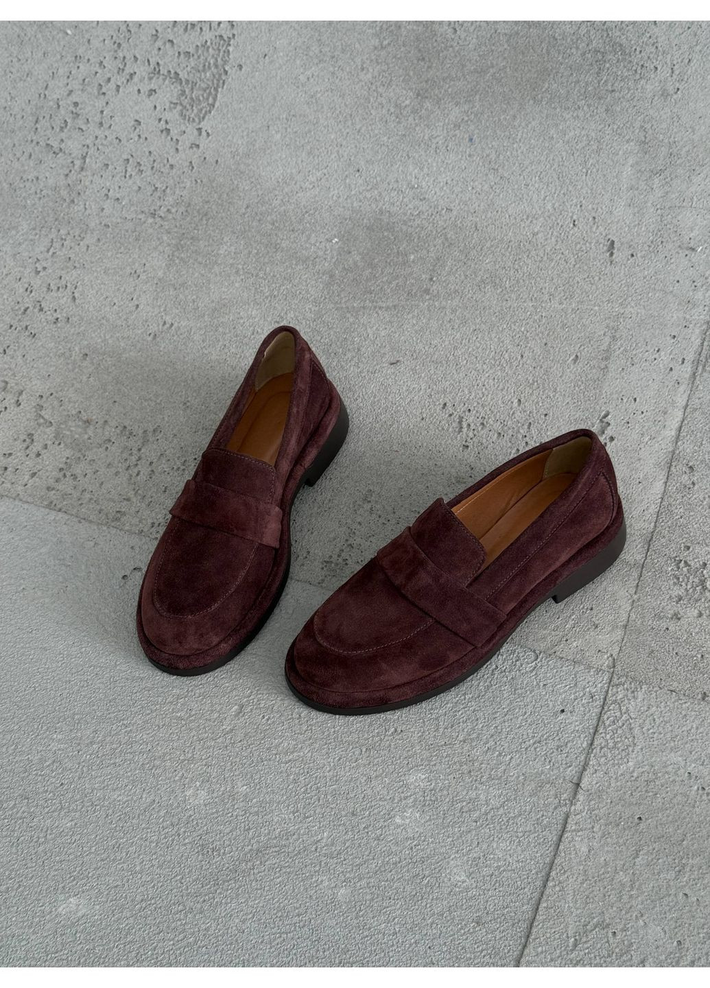 No Brand Лоферы женские NikArt 11698 (шоколадная, натуральная замша, Украина) коричневый з, — (356455383)