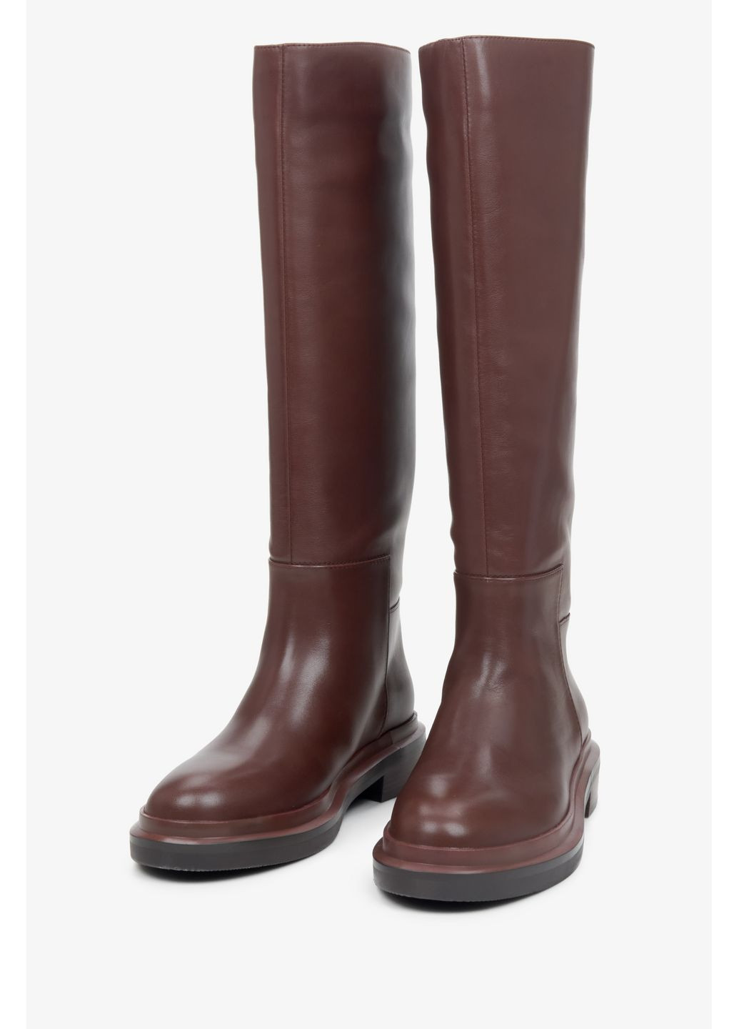Осенние сапоги, цвет коричневый Estro