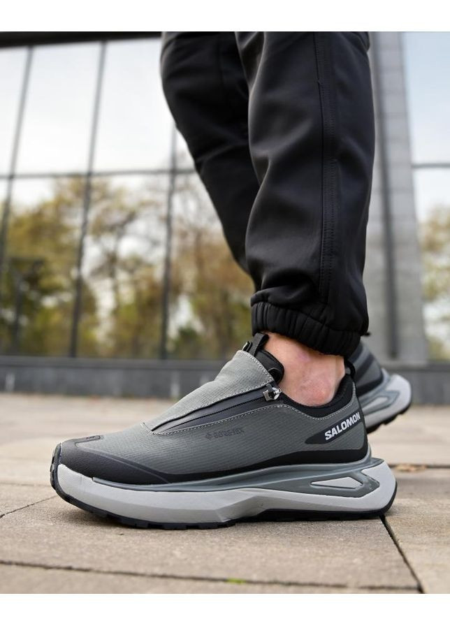 Сірі Осінні кросівки salomon advanced gore-tex No Brand